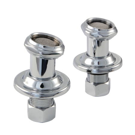 Kingston Brass CAU4101 Tub Mount Couplers, Polished Chrome CAU4101